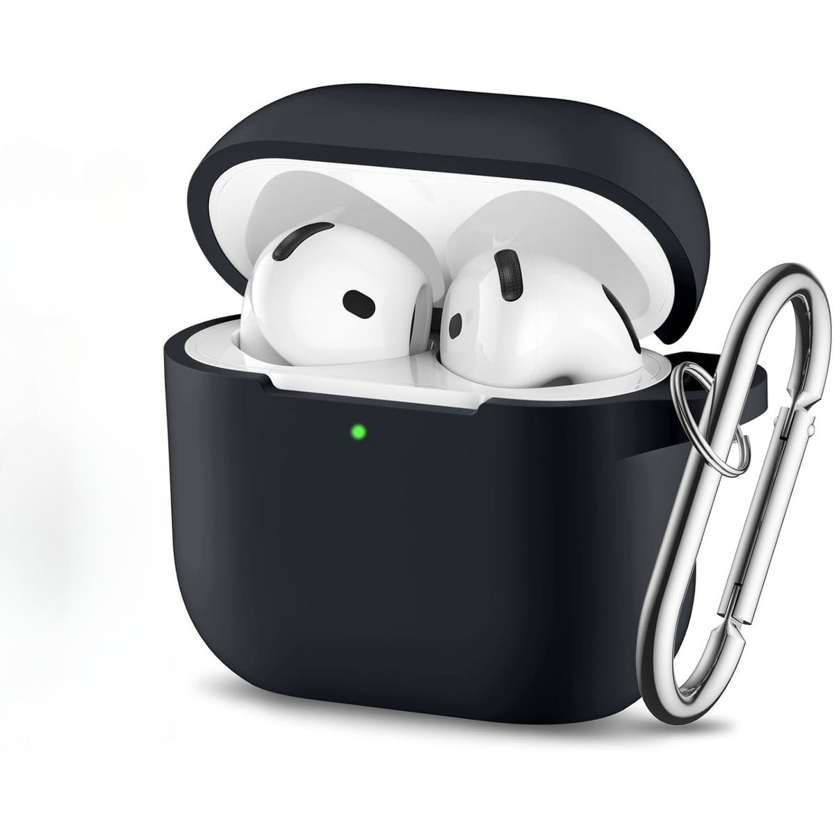 Silicone AirPods case showing the charging port cutout